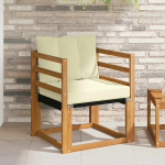 V&auml;li diivanikomplekt tugev acacia puit ja textilene