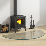 Kaminaklaasi plaat l&auml;bipaistev 1200 x 600 mm klaas