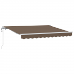Kokkuvolditav varikatus pruunikashall 500 &times; 350 cm