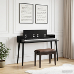 Stuudio laud must tamm 110 x 36 x 19,5 cm tehispuit
