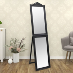 Eraldiseisev peegel, must, 45x180 cm