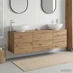 Vannitoa m&ouml;&ouml;bleset 3 tk artisan tamm 49,5 x 44,5 x 65 cm