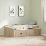Voodi raam sahtliga uksega sonoma tamm 80 x 200 cm tehispuit