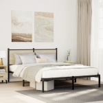 Metallist voodiraam ilma madratsita sonoma tamm 140x190 cm