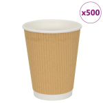 Paberist kohvitassid, 500 tk, 12oz, 300ml, pruun