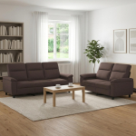 Diivanikomplekt 2 pcs tume pruun kangas