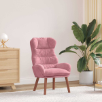 Tugitool roosa 69 x 74 x 93 cm samet