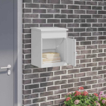Pakiautomaat ladustamisega uksega valge 47,5 x 38 x 59 cm teras