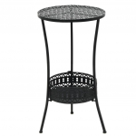 Bistroolaud, must, 40 x 70 cm, metall