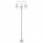 Aialatern, e27 220 cm, alumiinium, kahe laternaga, valge