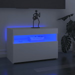 Telerialus led-tuledega, valge, 60 x 35 x 40 cm