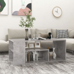 Kohvilaud, betoonhall, 100 x 50 x 40 cm, tehispuit