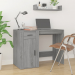 Kirjutuslaud, hall sonoma tamm, 100 x 49 x 75 cm, tehispuit