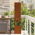 Aia privaatsuse kate rooste 32 x 140 cm kulunud teras