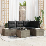 Aia diivanikomplekt padjaga ladustamisega 5 pcs helehall