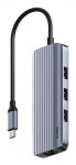 Cudy UH606 laptop dock/port replicator Wired USB 3.2 Gen 1 (3.1 Gen 1) Type-C Grey, Silver
