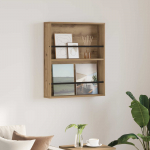 Ajakirja riiul riiuliga k&auml;sit&ouml;&ouml;puu 60 x 12 x 70 cm tehispuit