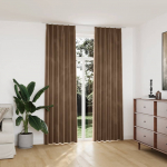 Pimendavad kardinad 2 tk konksudega, samet, beež, 140 x 245 cm
