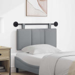 Rippuv peatoe seinale kinnitatav helehall 90 x 55 x 5 cm kangas