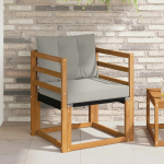 V&auml;li diivanikomplekt tugev acacia puit ja textilene