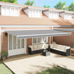 Varikatus valge 6 &times; 3,5 m metall