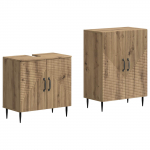 2-osaline vannitoa kapi komplekt haarlem artisan tamm tehispuit