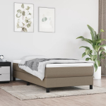 Vedrumadratsi voodiraam taupe 100x200 cm kangas