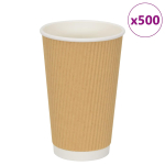 Paberist kohvitassid, 500 tk, 16oz, 400ml, pruun