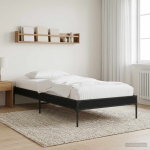 Voodi raam must tamm 80 x 200 cm tehispuit