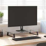 Monitorialus, valge, 60x35x8 cm, karastatud klaas ja metall