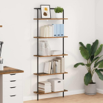 Raamatukapp 5 tasandit 60 x 24 x 168 cm tehispuit vana puit