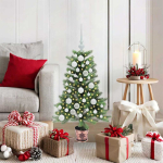 J&otilde;ulupuu koos 150 led-iga koos alusega roheline 90 cm pe