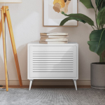 Kapiuksed, v&otilde;rega disain valge 39,5x59,4 cm m&auml;nnipuit