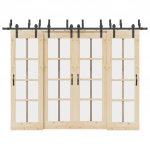 Liugukse tarvikute komplekt 305 cm terasest, must