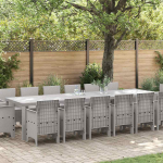 Aia s&ouml;&ouml;gilaudade komplekt 15 pcs helehall polt rattan
