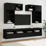 Tv seina&uuml;ksused 6 pcs k&auml;sit&ouml;&ouml;puu 100 x 30 x 40 cm tehispuit