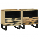 &Ouml;&ouml;lambi kapp sahtliga 2 pcs pruun 40 x 33 x 46 cm mangopuit