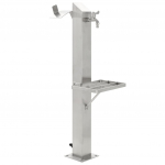 Veekraan aeda, roostevaba teras, kandiline, 95 cm