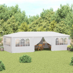 Professionaalne peotelk k&uuml;lgseintega, 4x9 m, valge 90 g/m&sup2;