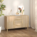 Puhvetkapp, sonoma tamm, 100 x 36 x 60 cm, tehispuit