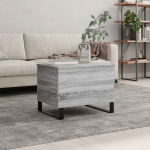 Kohvilaud, hall sonoma tamm, 60x44,5x45 cm, tehispuit