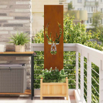 Aia privaatsuse kate rooste 32 x 140 cm kulunud teras