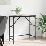 Konsoollaud must tamm 75 x 32 x 75 cm tehispuit