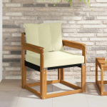 V&auml;li diivanikomplekt tugev acacia puit ja textilene