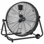 trummelventilaator, 60 cm, 172,5 w, must