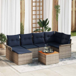 Aia diivanikomplekt padjaga 7 pcs hall pol&uuml;rotang