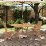 Aia bistroo komplekt 3 pcs pruun tugev teakpuit