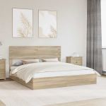 Laos voodi sahtliga peaga sonoma tamm 180 x 200 cm tehispuit
