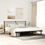 Metallist voodiraam ilma madratsita sonoma tamm 160x200 cm
