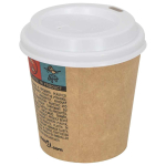 Paberist kohvitassi kaaned, &oslash;60 mm, 4oz, 1000 tk, valge plastik